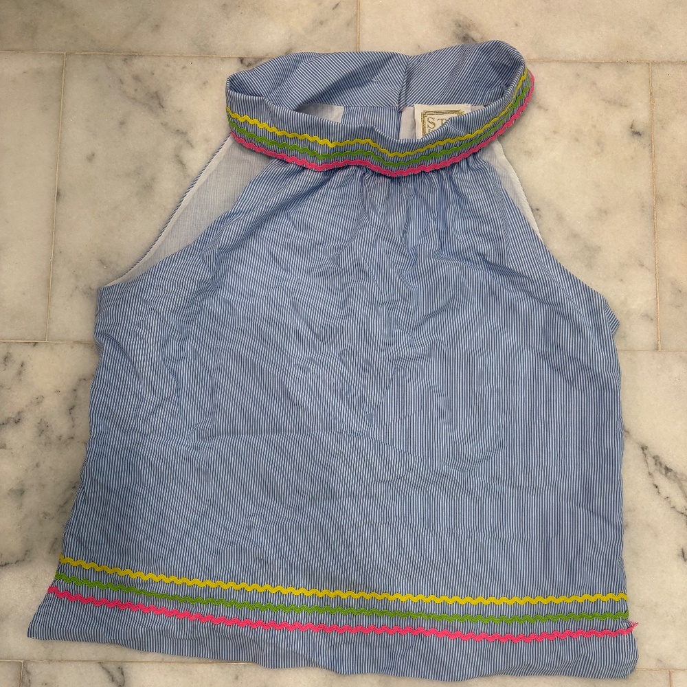 Sail to Sable Never Worn Seersucker top